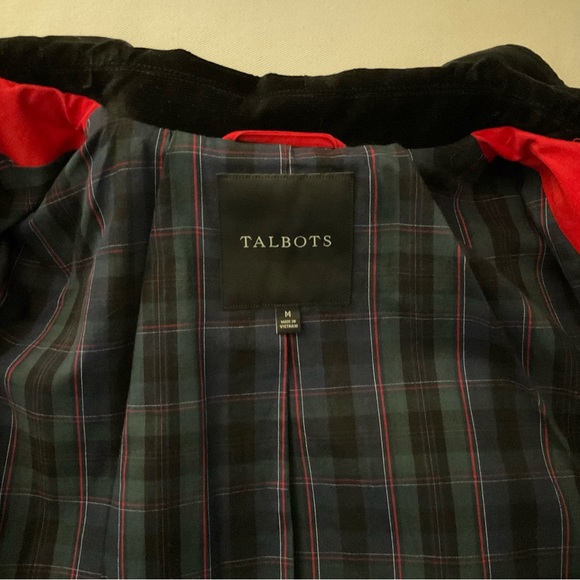 Talbots Donegal Funnel Neck Zip Red Cape - Picture 3 of 9